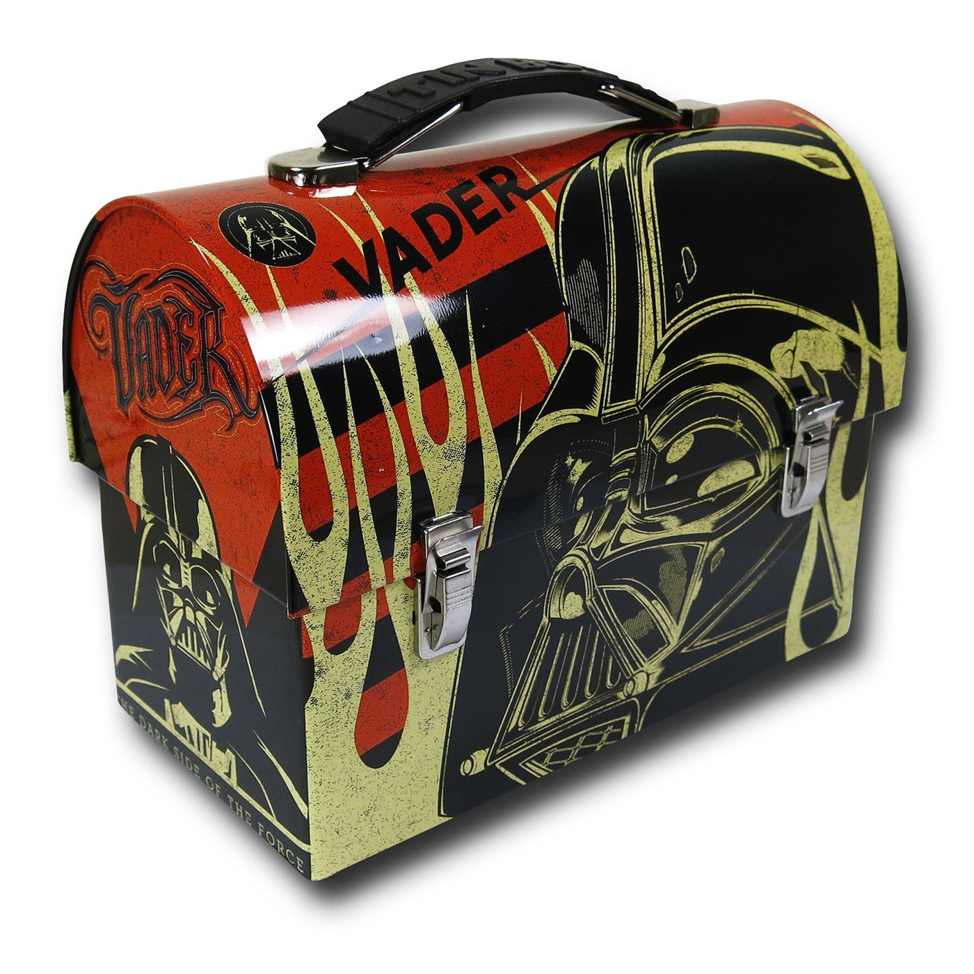 Star Wars Vader Flame Domed Tin Lunch Box, Black