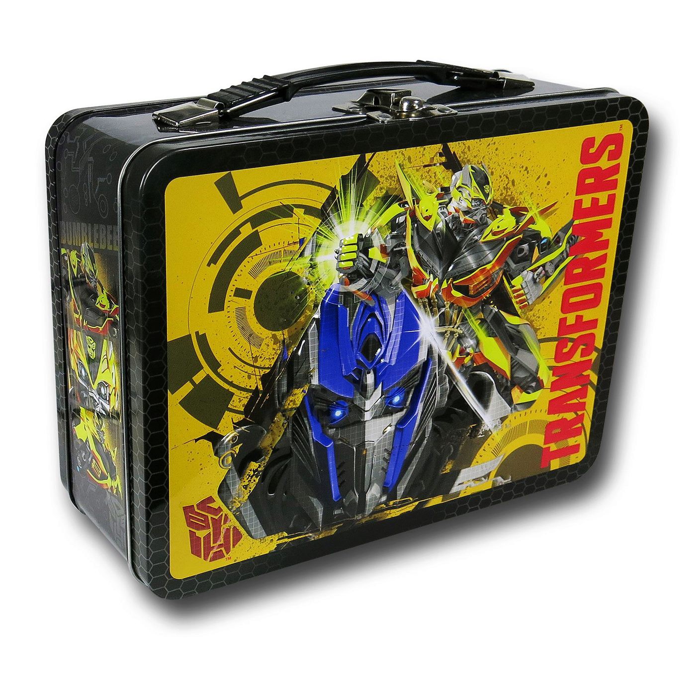 Transformers Autobot Intimidation Tin Lunch Box, Yellow