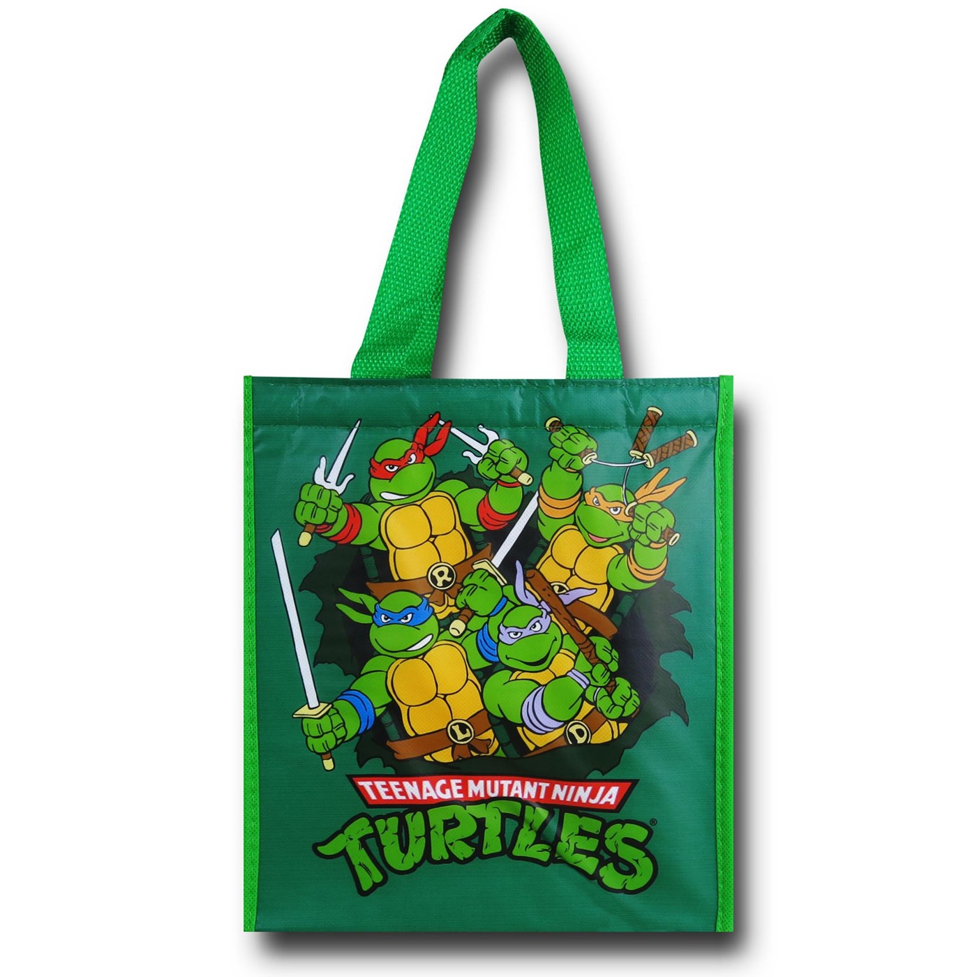 TMNT Group Burst Insulated Shopper Tote, Green