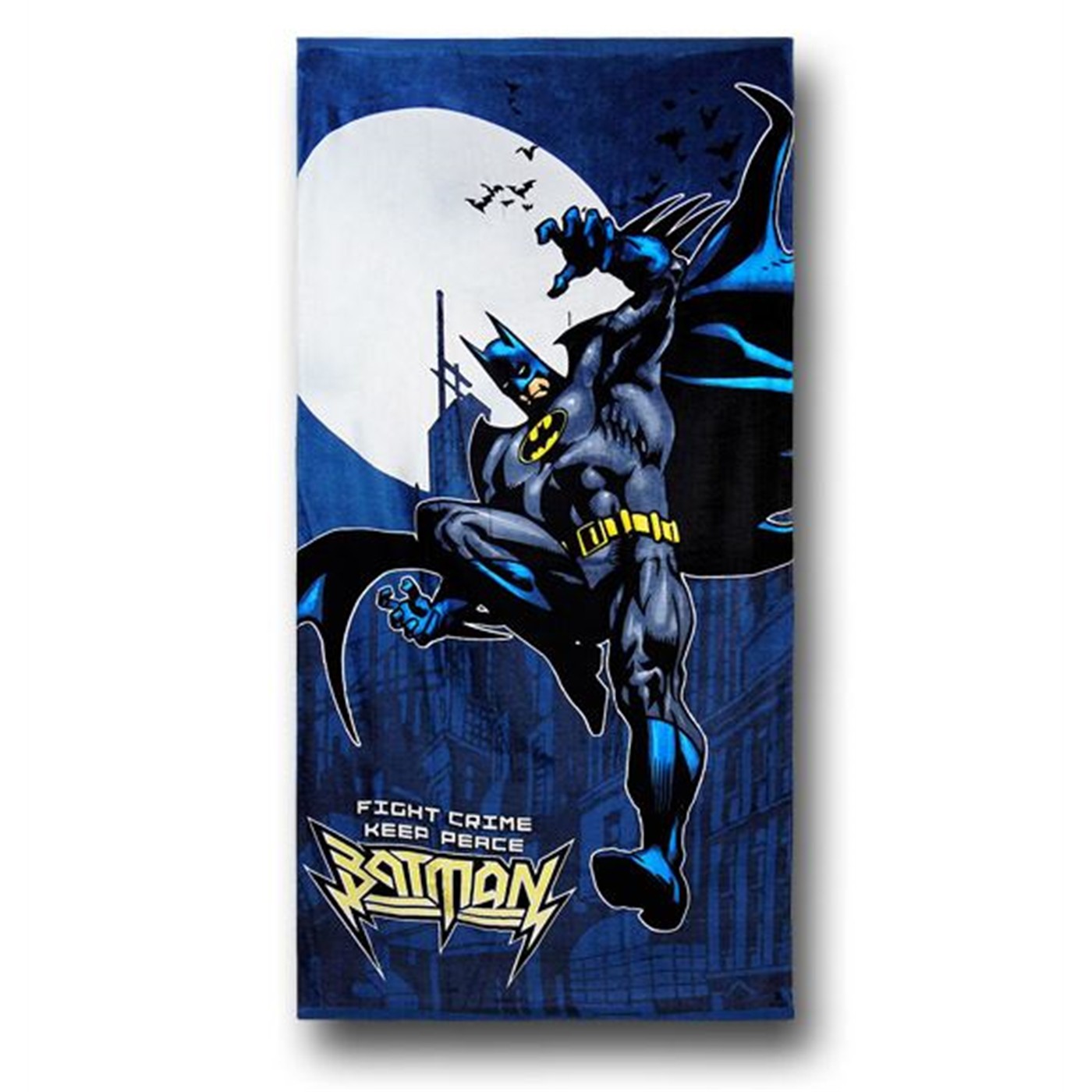 Batman Fight Crime Keep Peace Beach Towel