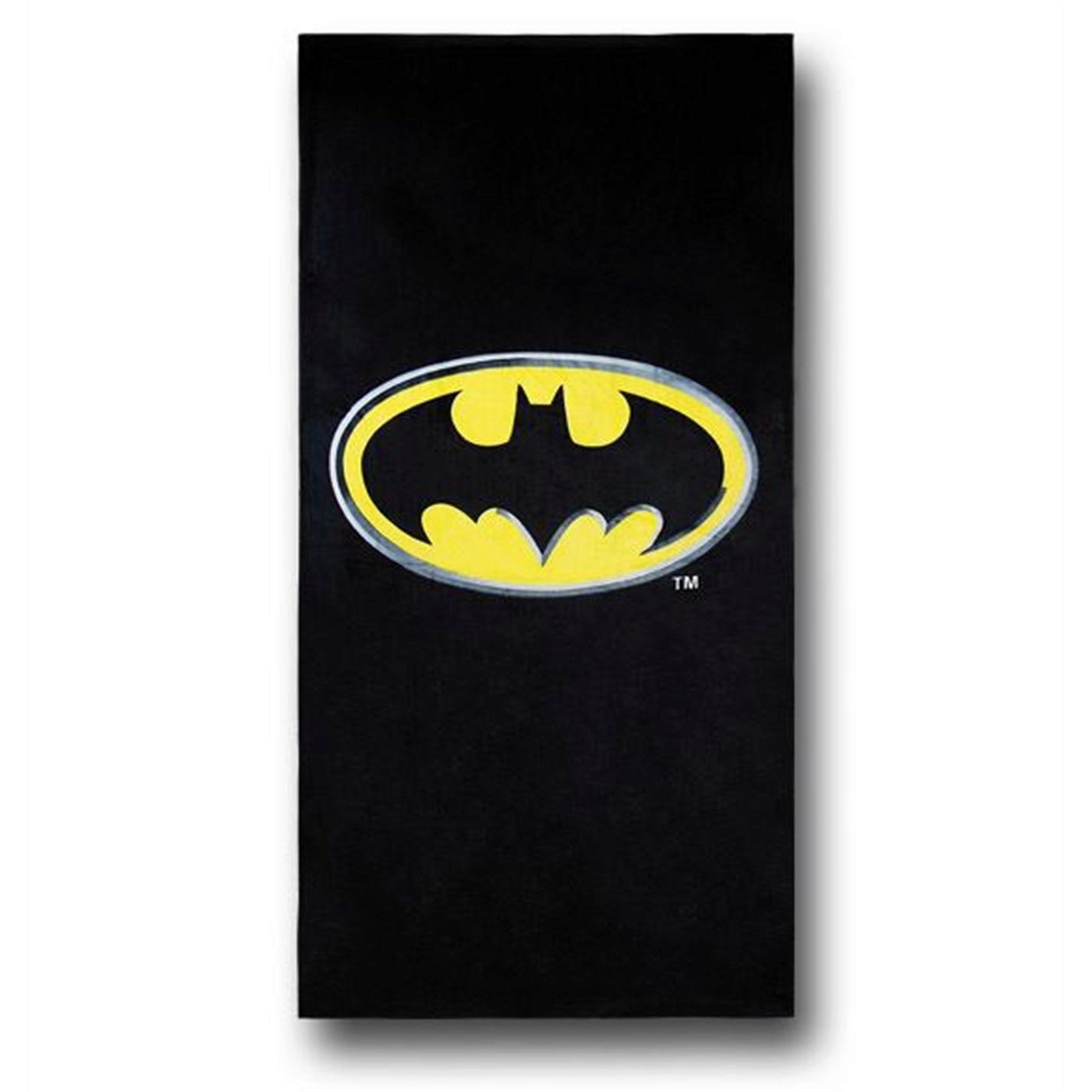 Batman Symbol Black Beach Towel, Black