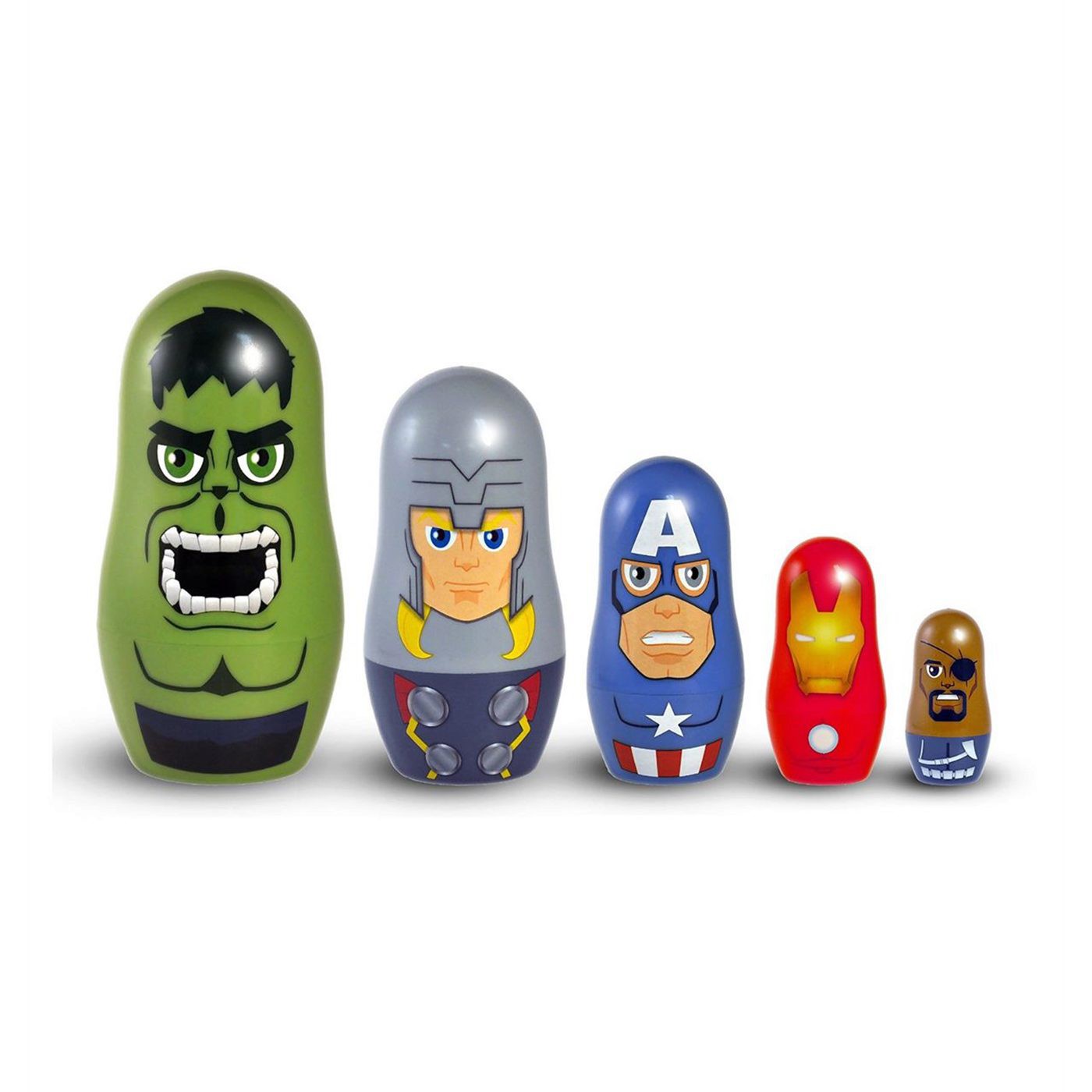 Avengers Wooden Nesting Dolls, Green