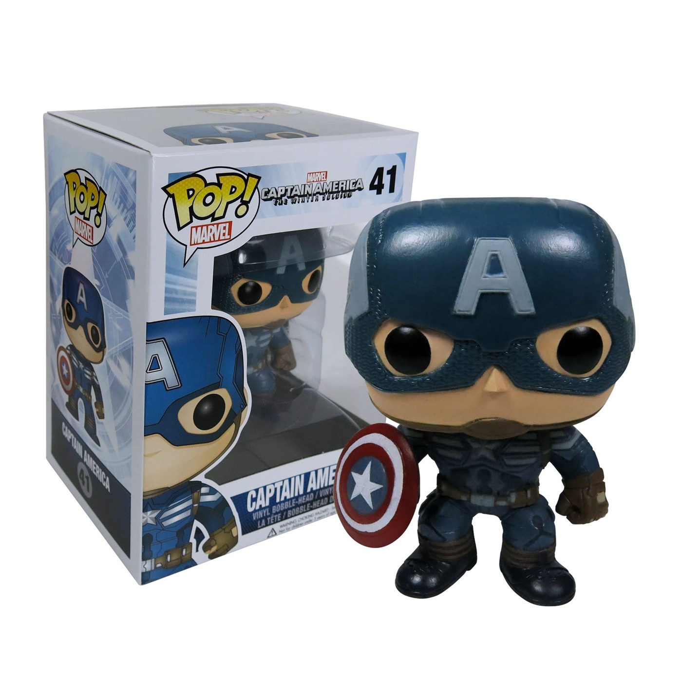 Captain America 2 Cap Pop Bobblehead, Blue