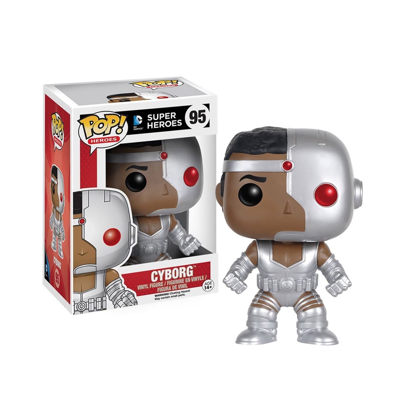 Cyborg Funko Pop Vinyl Figure, Grey