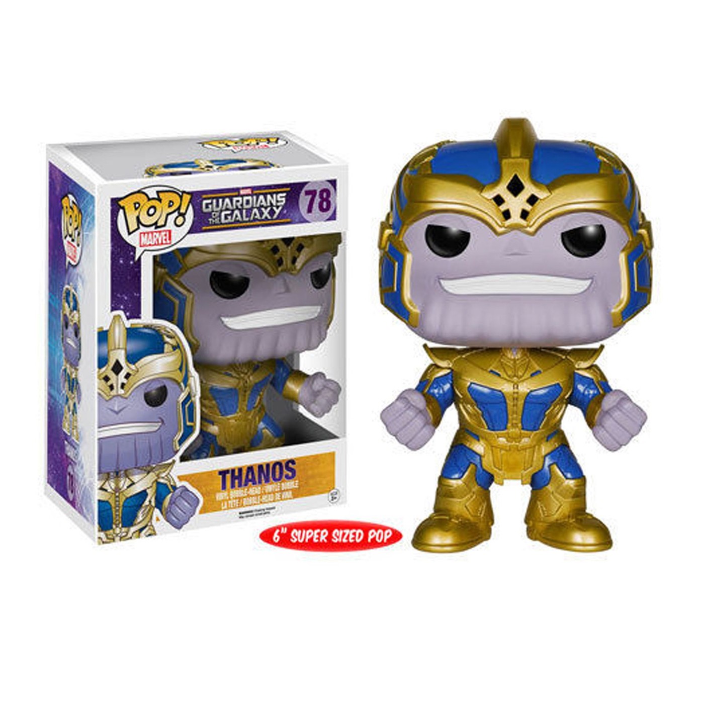 GOTG Thanos 6' Pop Vinyl Bobble Head, Blue