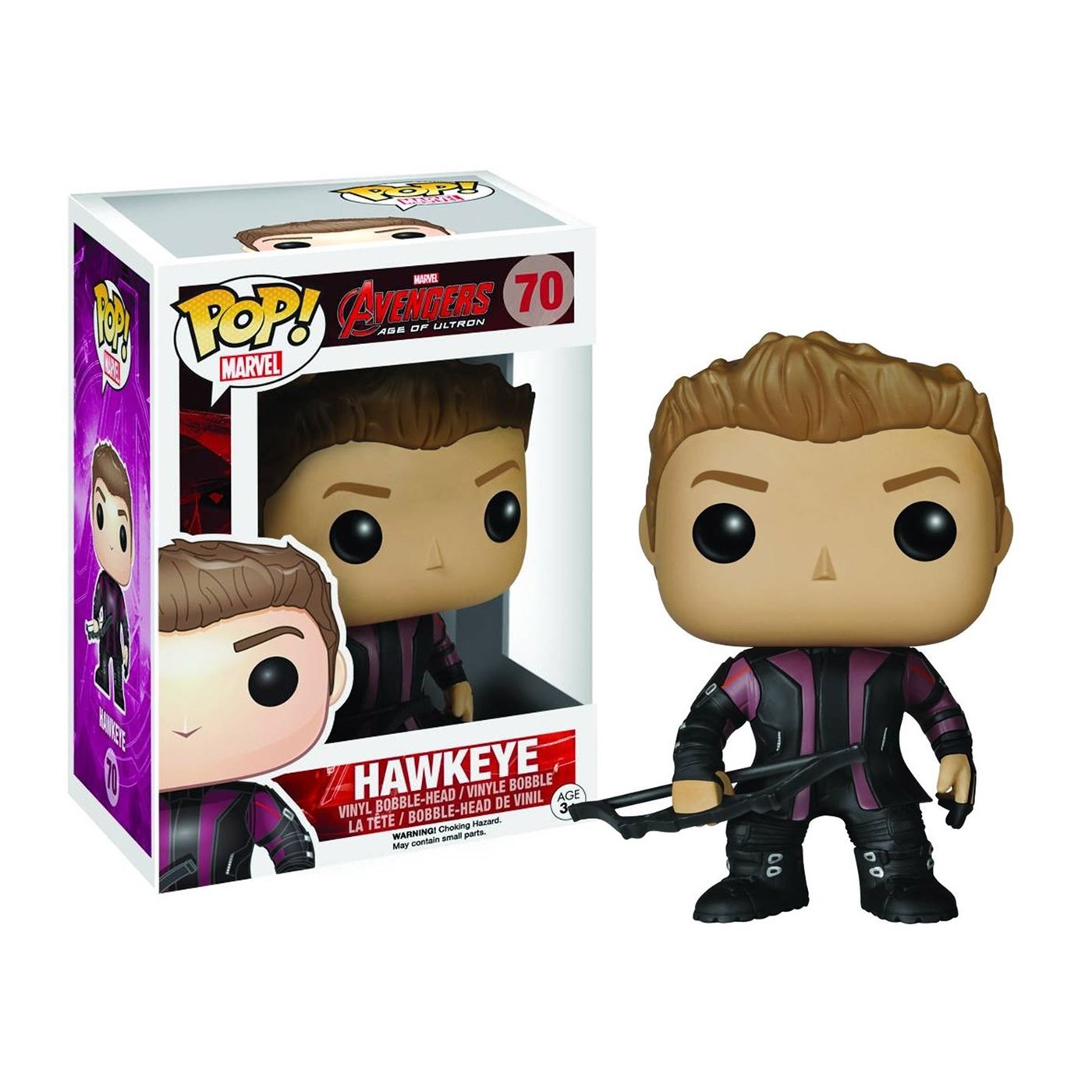 Hawkeye Avengers AoU Pop Vinyl Bobble Head, Black