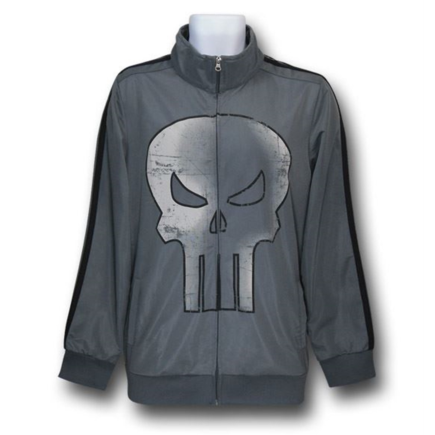Punisher Symbol Track Jacket, Grey