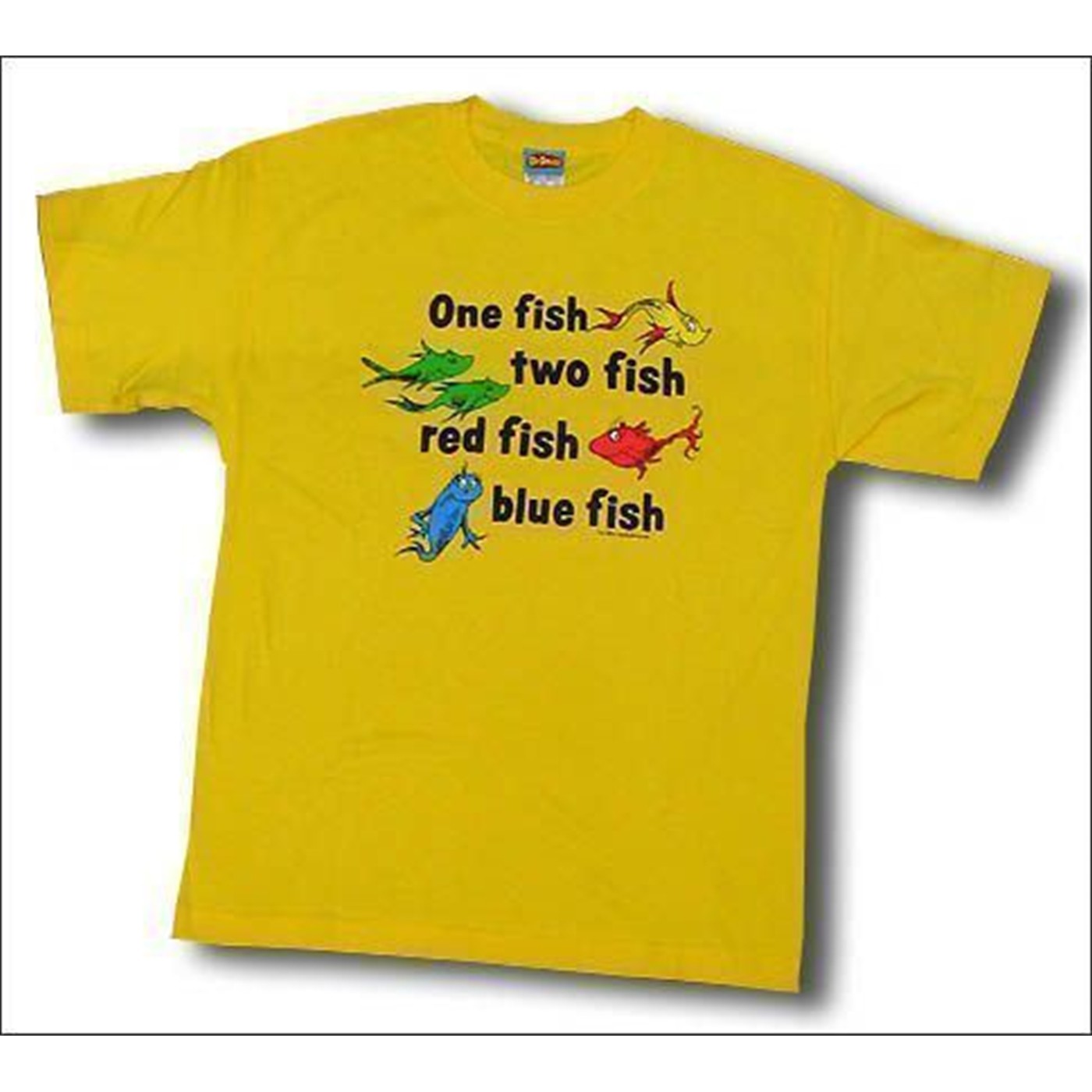 One Fish Two Fish Yellow T-shirt