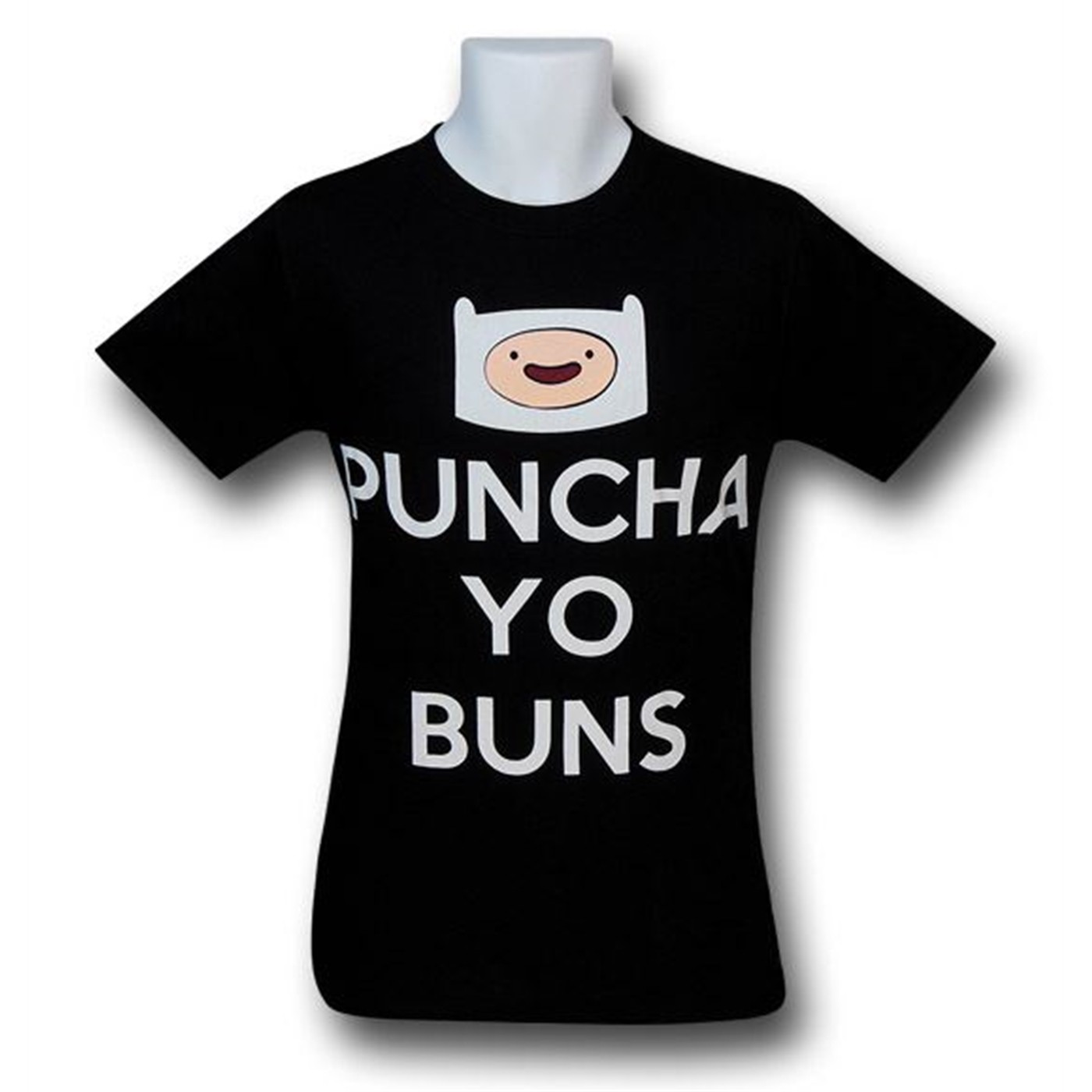 Adventure Time Puncha Yo Buns T-Shirt, Black