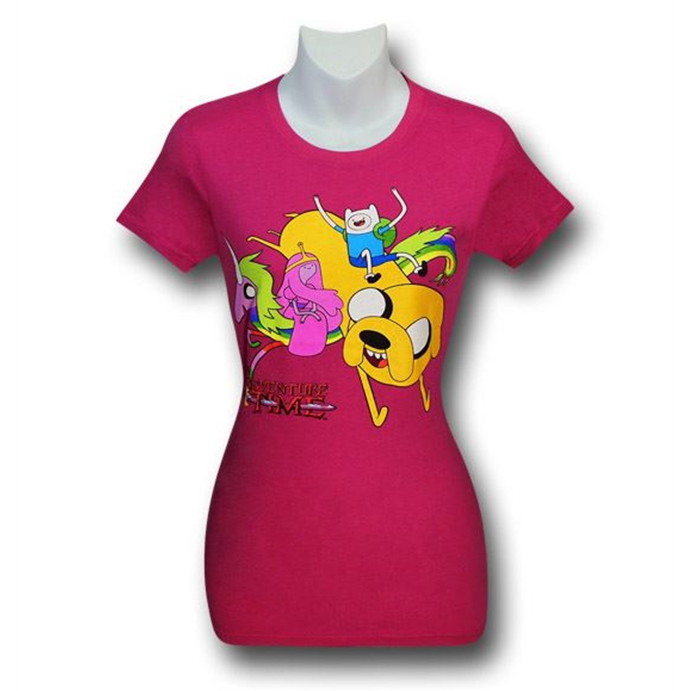 Adventure Time Rainicorn Leap Women's T-Shirt, Pink