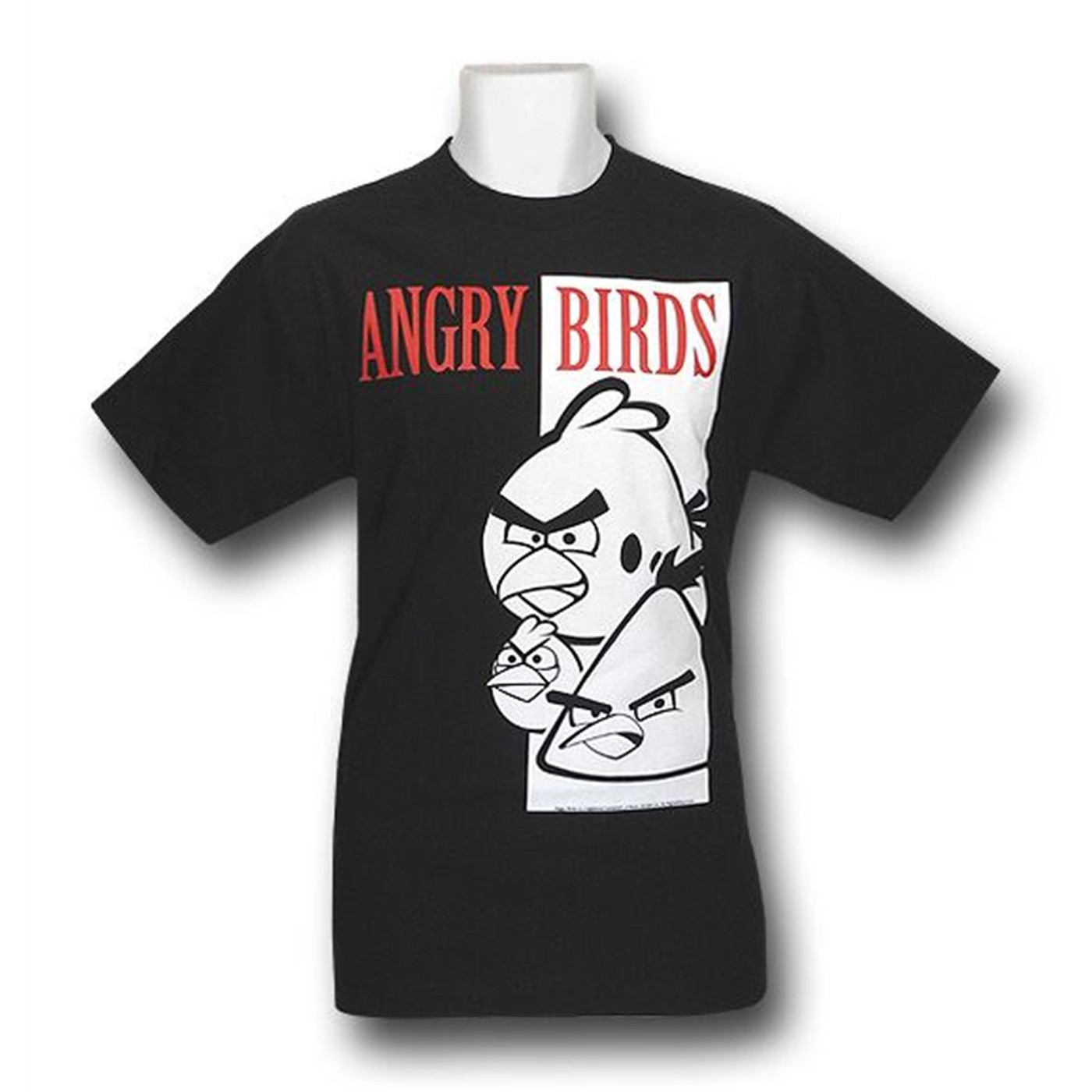 Angry Birds Scarface T-Shirt, Black