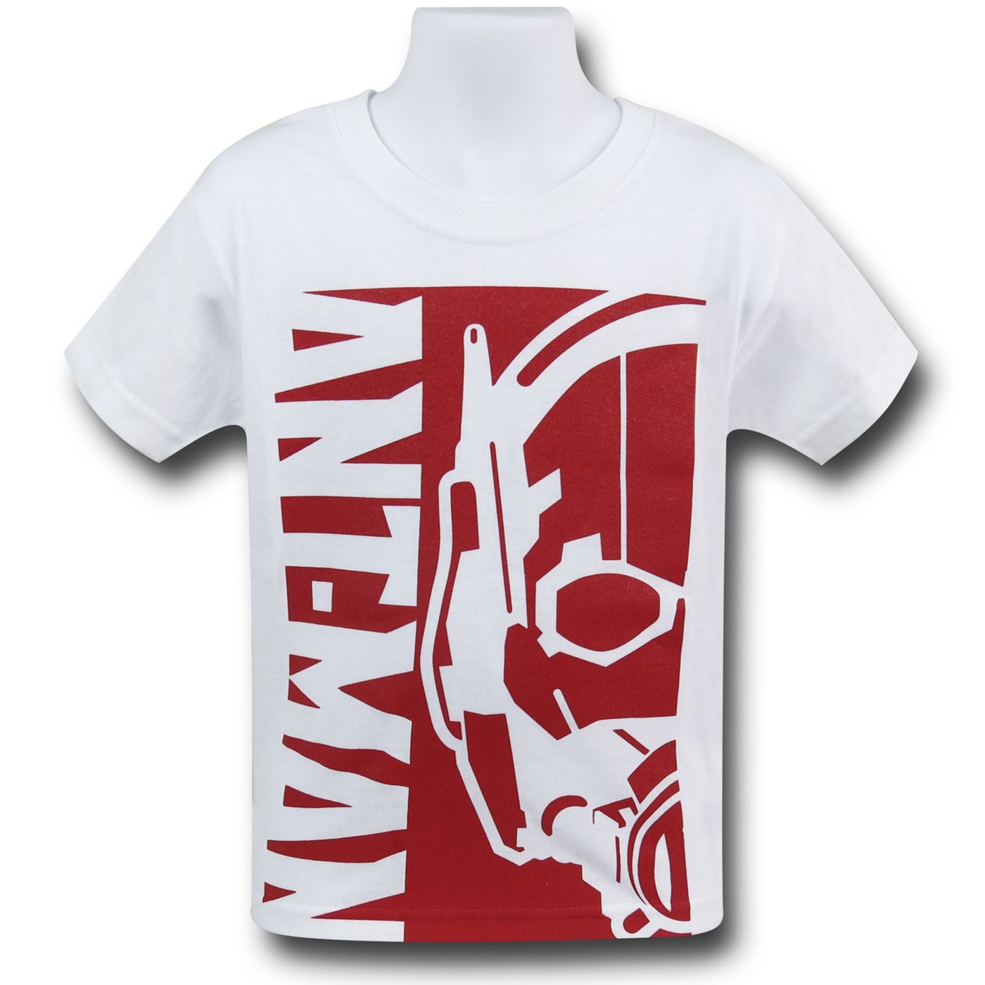 Ant-Man Mask & Logo Kids T-Shirt, White