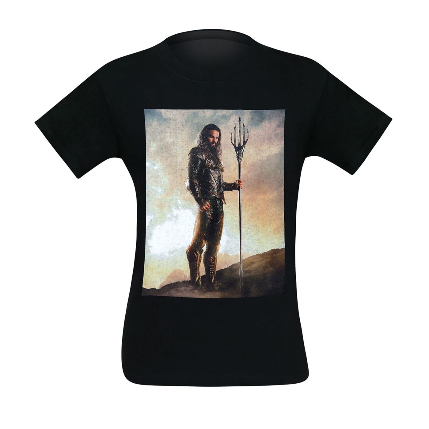 Aquaman Justice League Movie Portrait Men's T-Shirt, Black