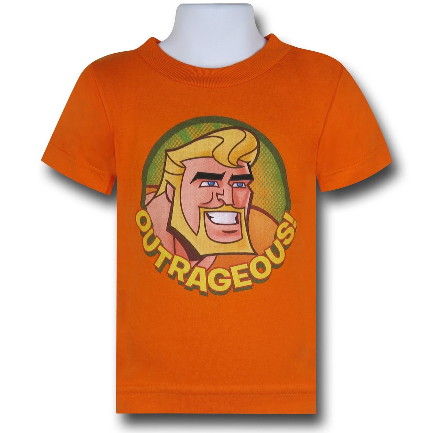 Aquaman Brave & Bold Kids Outrageous T-Shirt, Orange