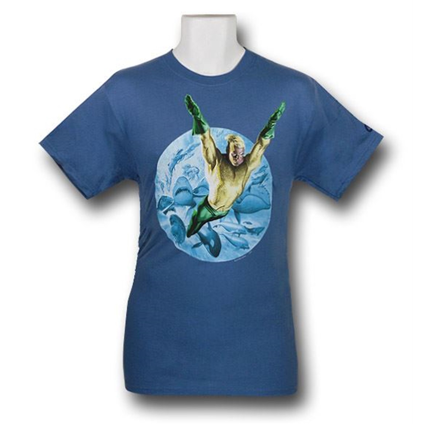 Aquaman Justice  T-Shirt, Blue