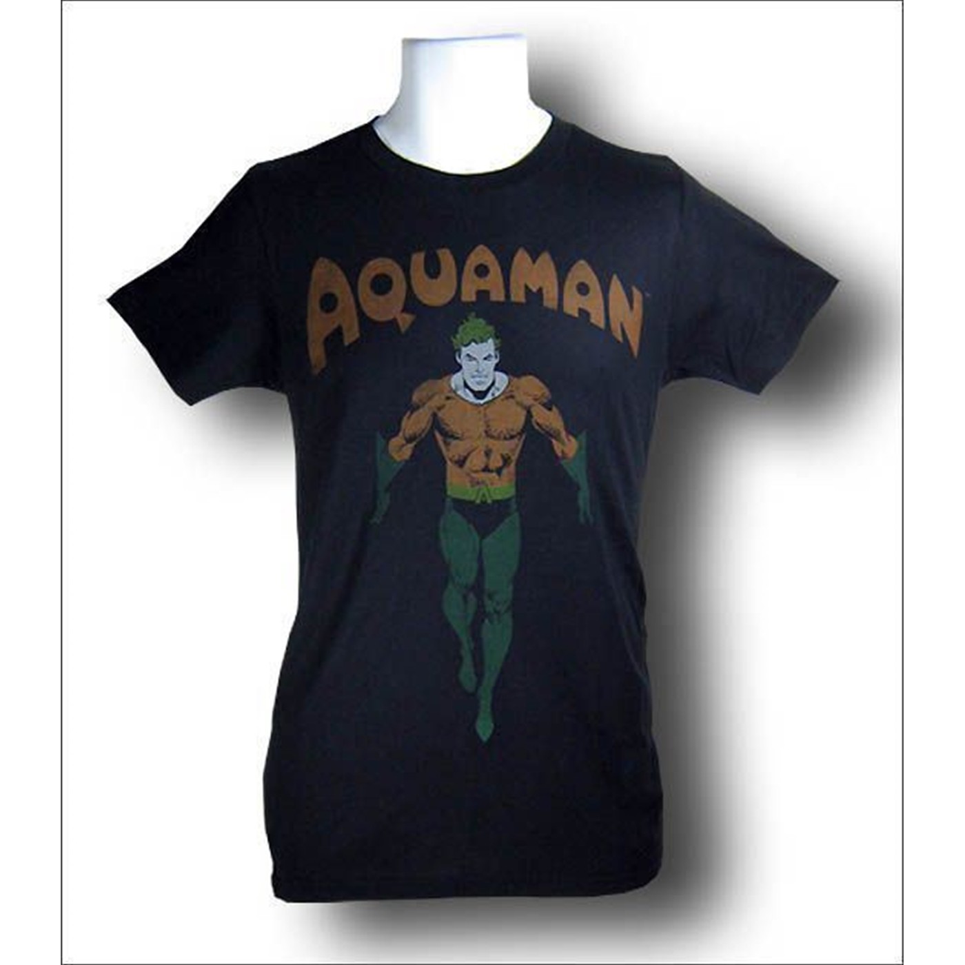 Aquaman Faded Black T-Shirt