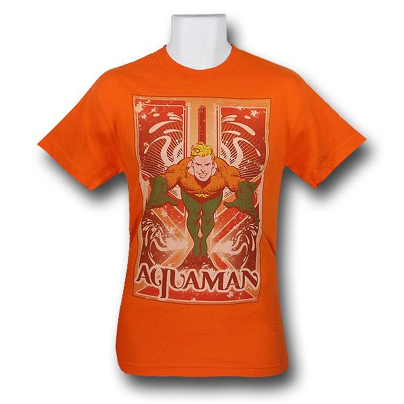 Aquaman Orange Retro Mod T-Shirt, Orange
