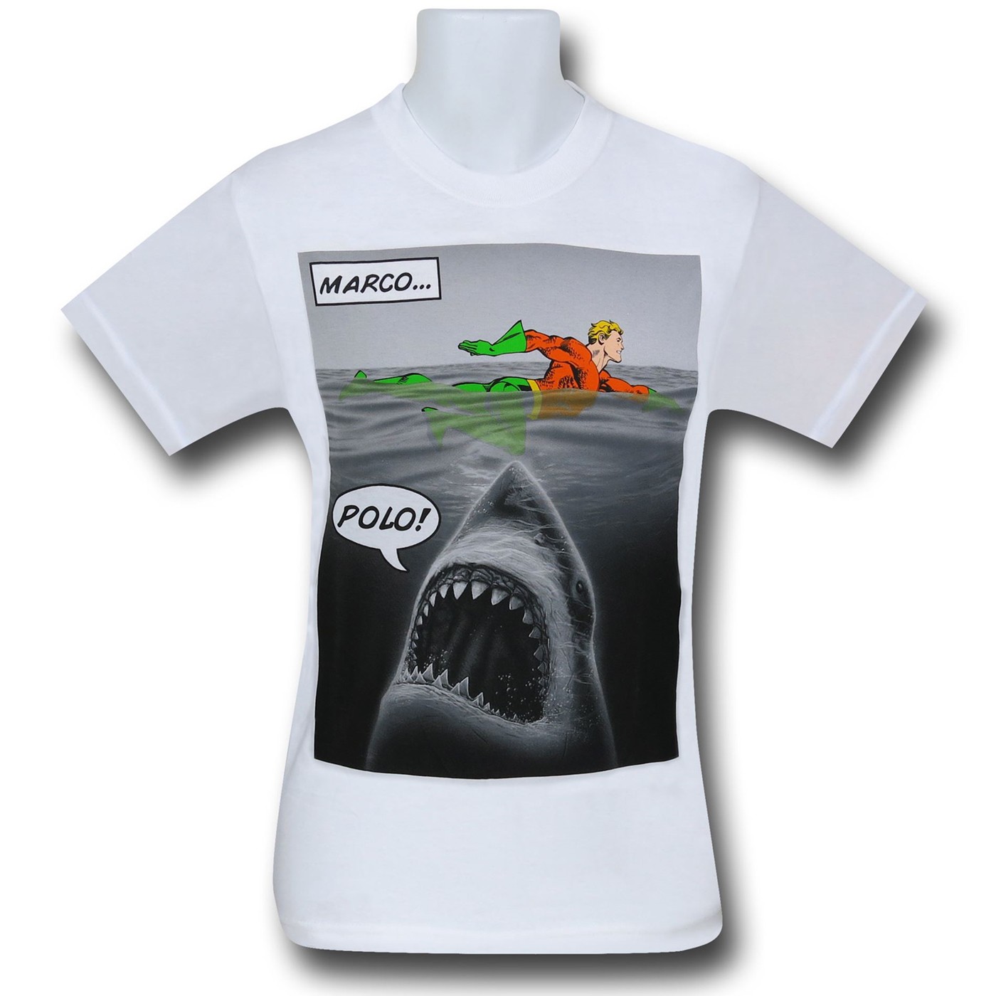 Aquaman Marco Polo T-Shirt, White