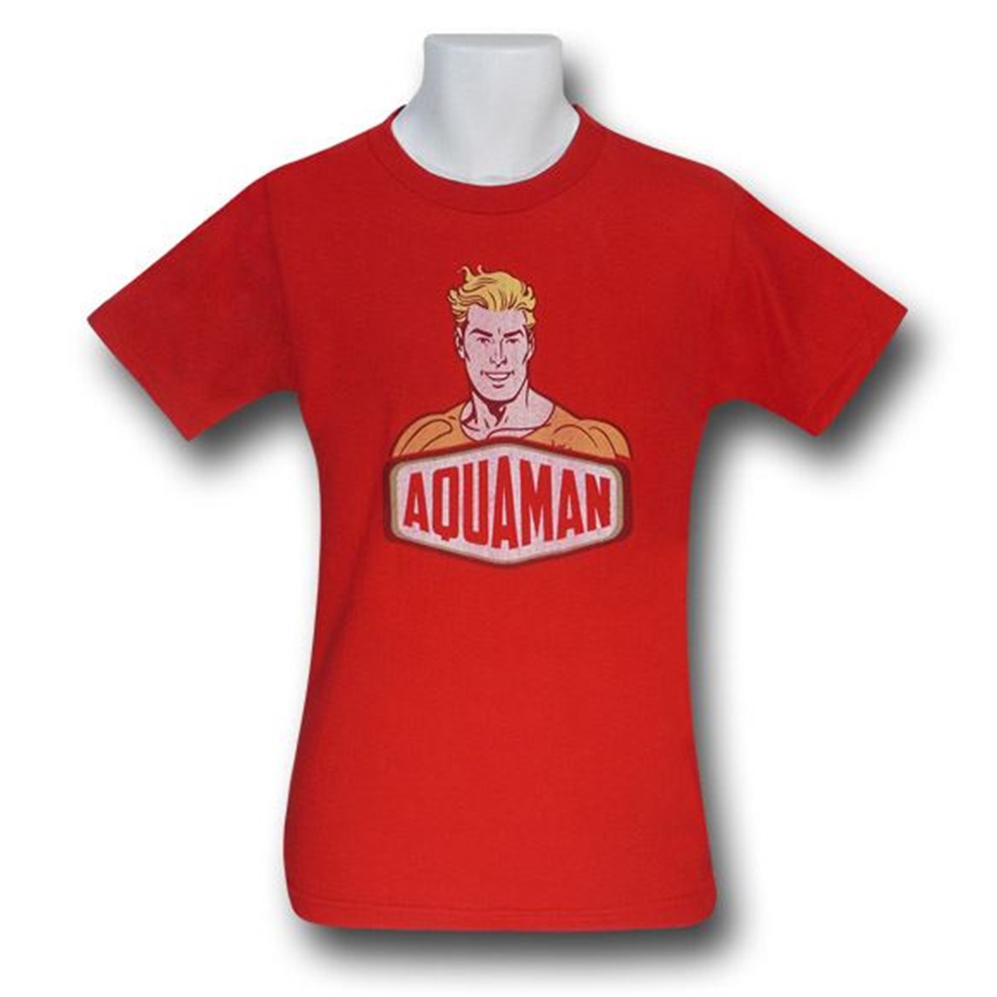 Aquaman Sign On Red T-Shirt, Red