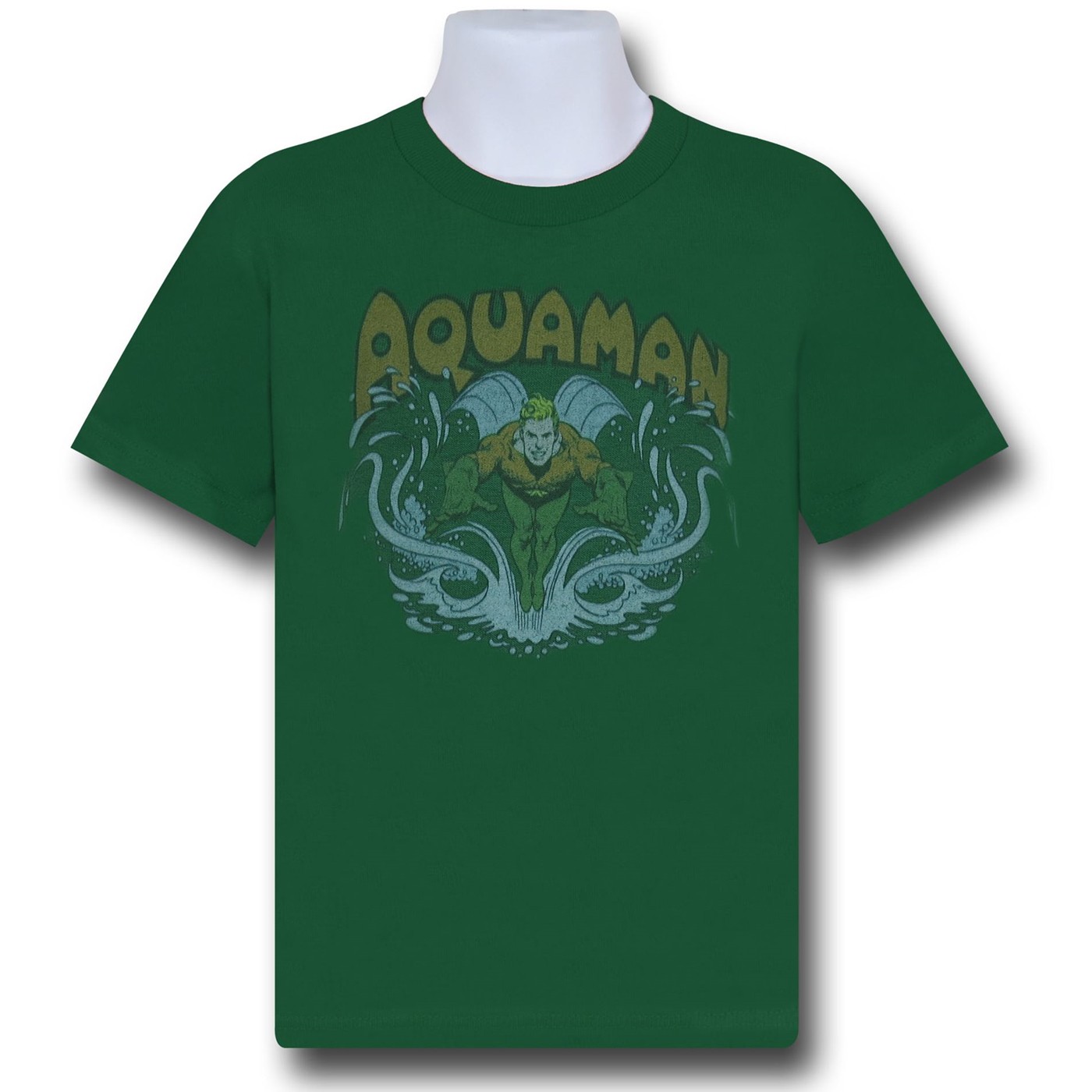Aquaman Green Swimmer Kids T-Shirt, Green