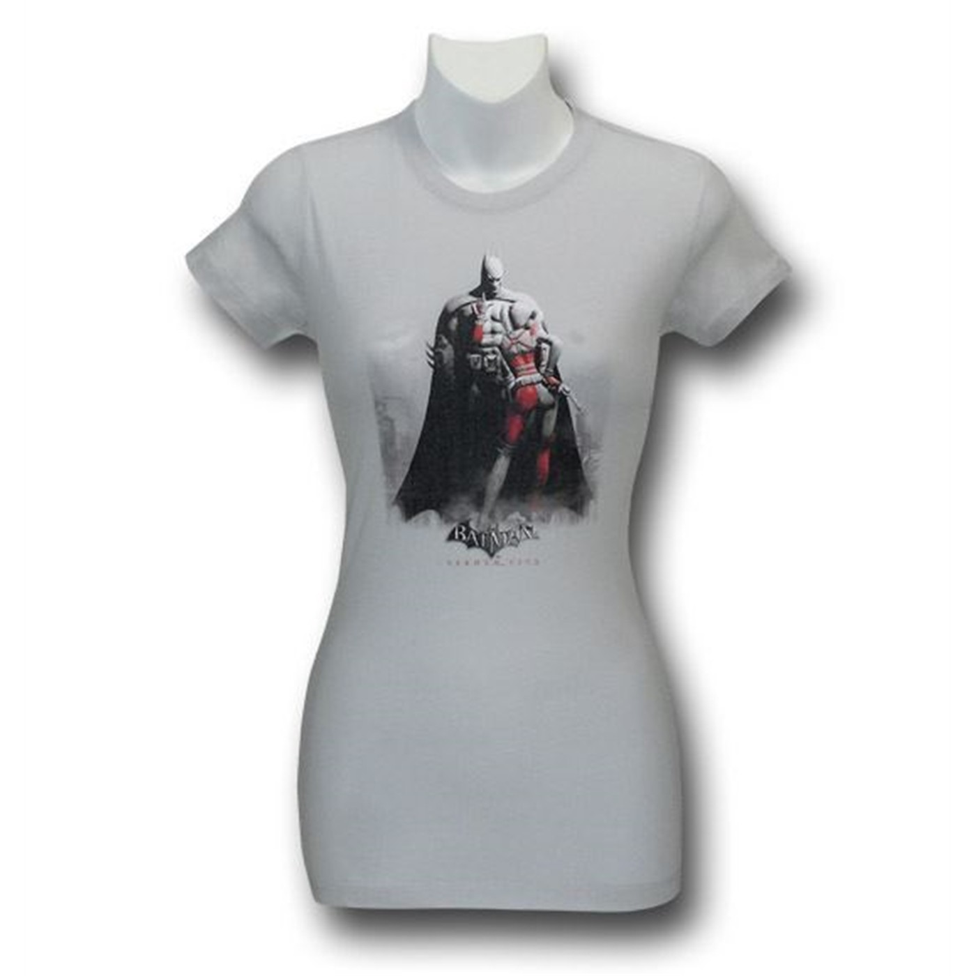 Arkham City Batman Harley Women's T-Shirt, Grey