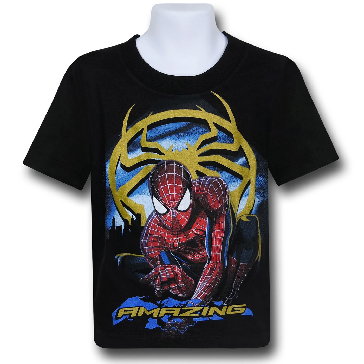 Amazing Spiderman 2 City Hero Kids T-Shirt, Black