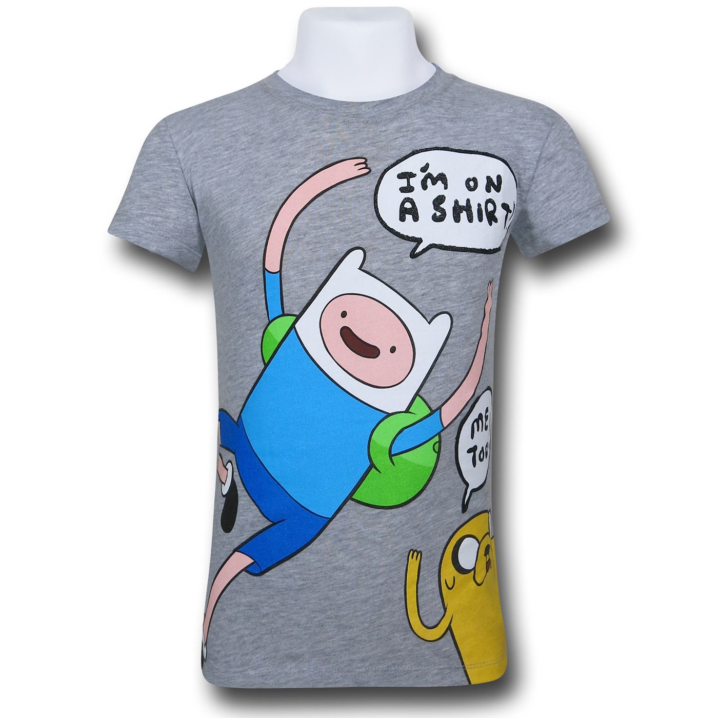Adventure Time Shirt Buddies Girls Kids T-Shirt, Grey