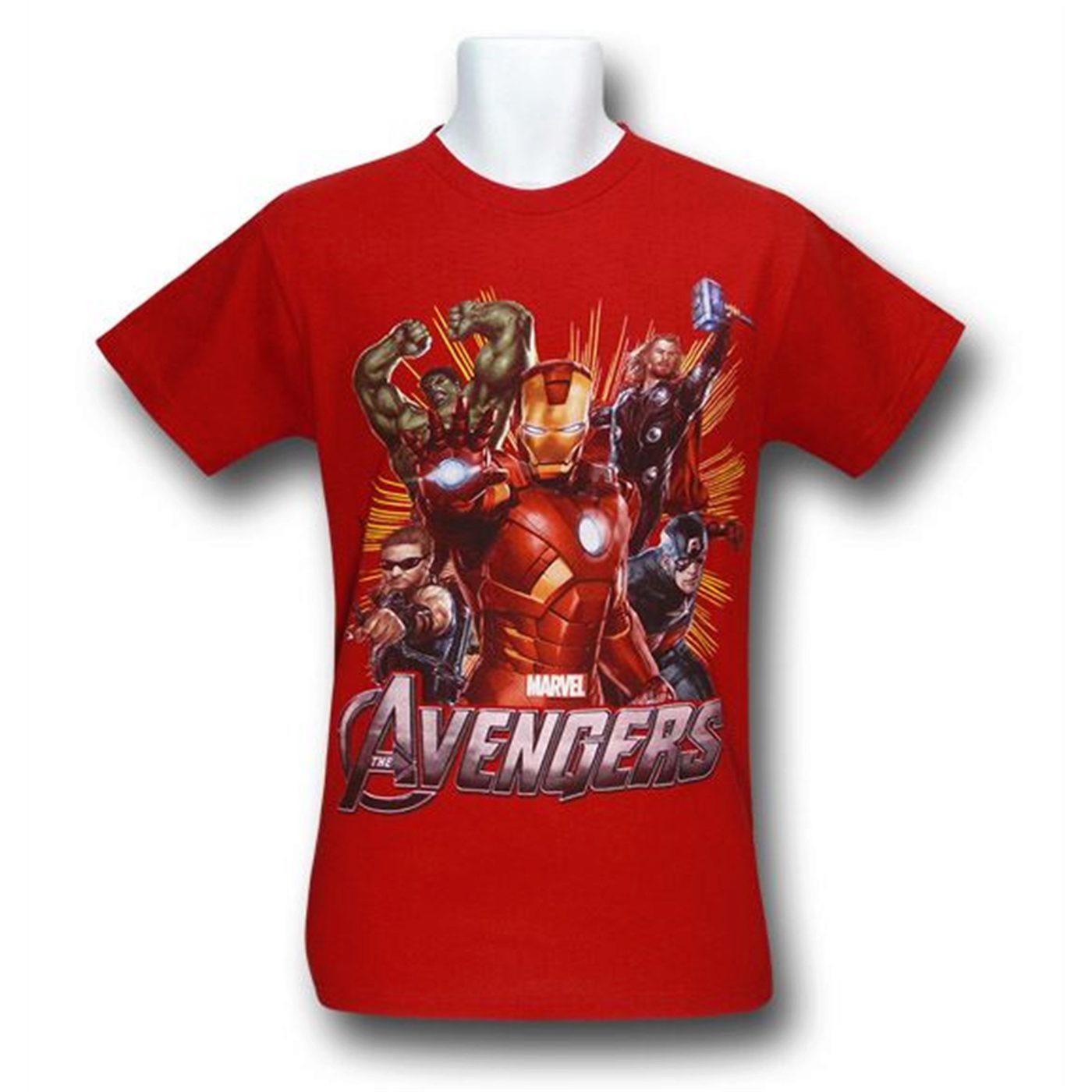 Avengers Good Guys Movie Cast T-Shirt, Red