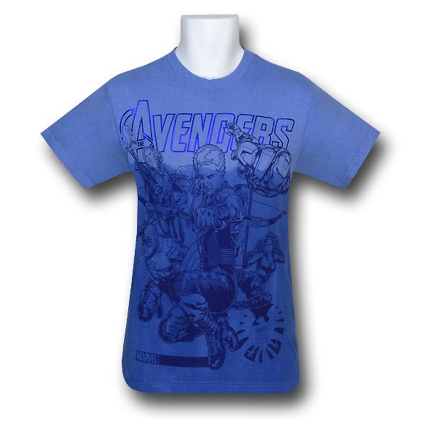 Avengers Movie Hawkeye Takes Point T-Shirt, Blue