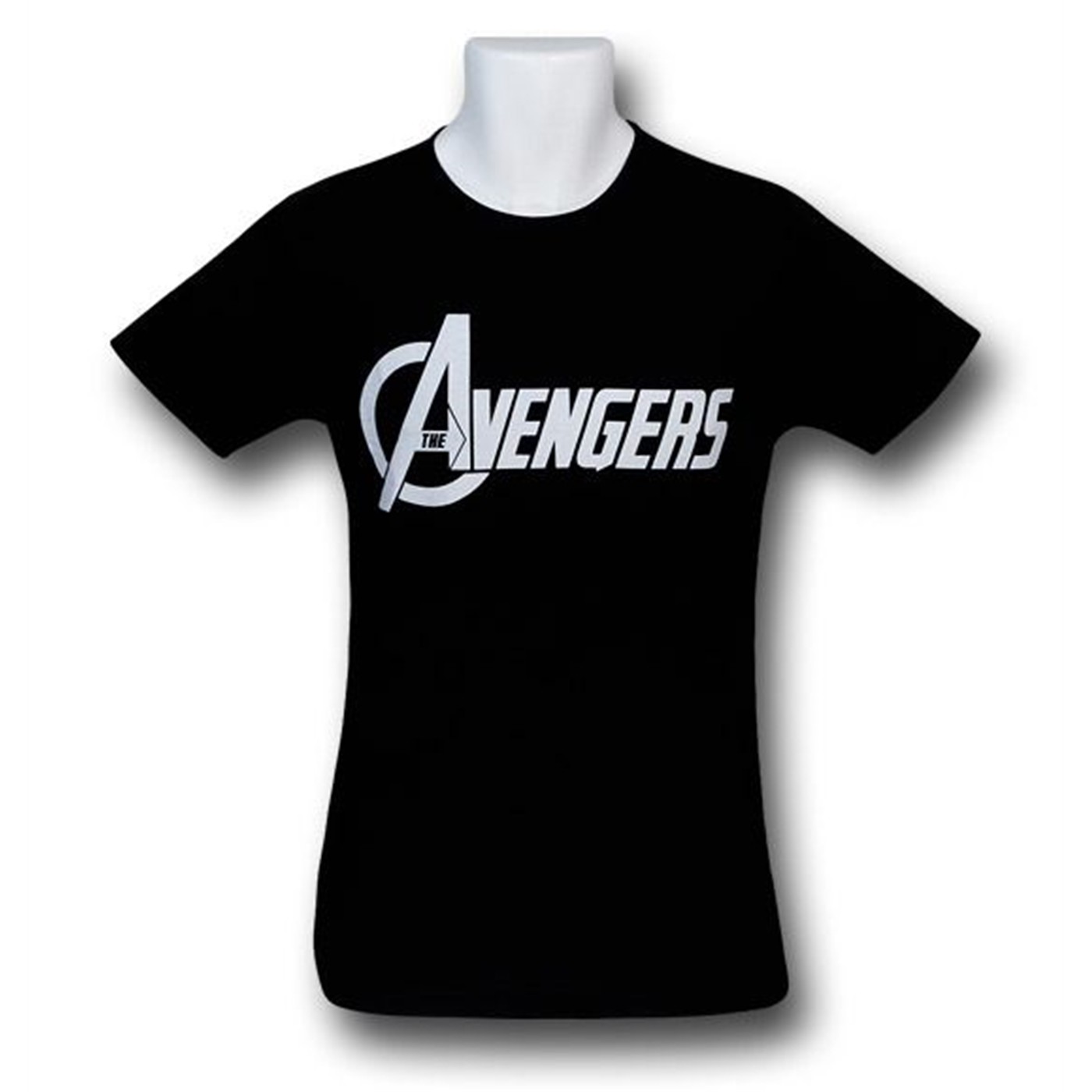 Avengers Full Logo 30 Single T-Shirt, Black
