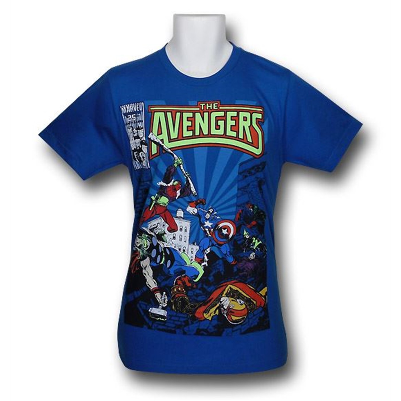 Avengers Issue # 277 30 Single T-Shirt, Blue
