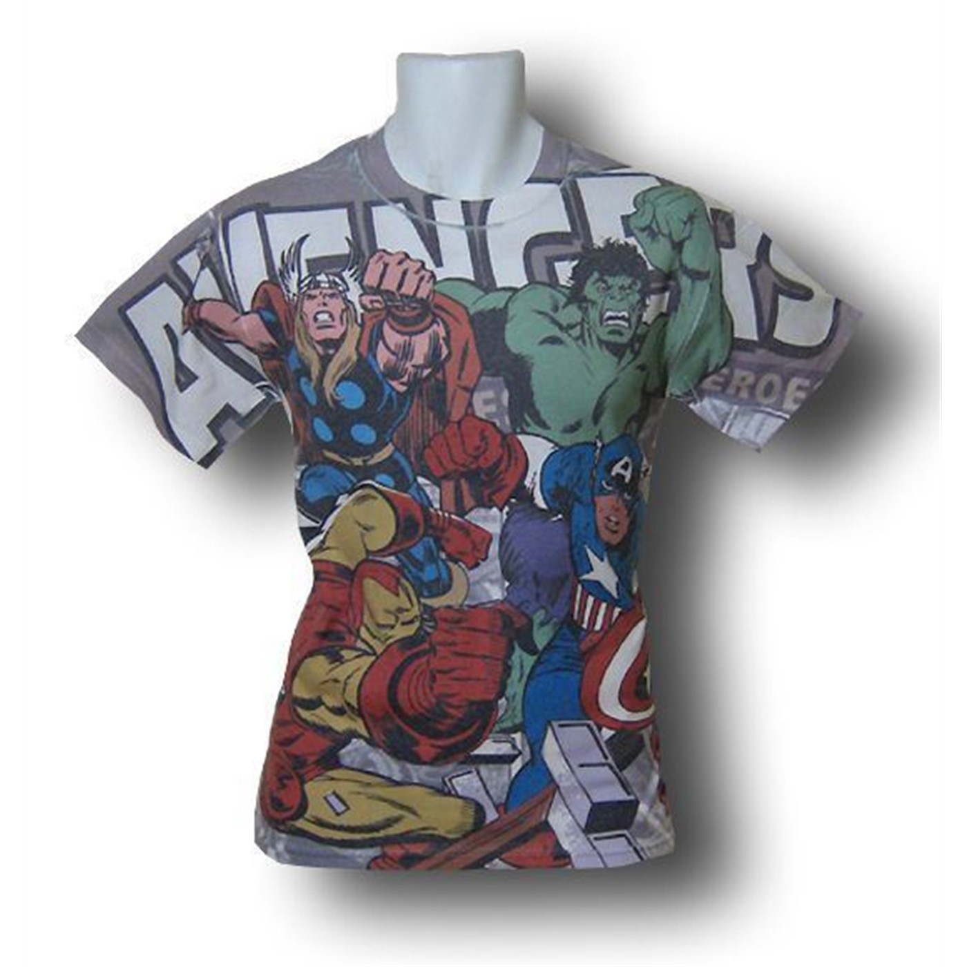 Avengers Sublimated Attack T-Shirt, White