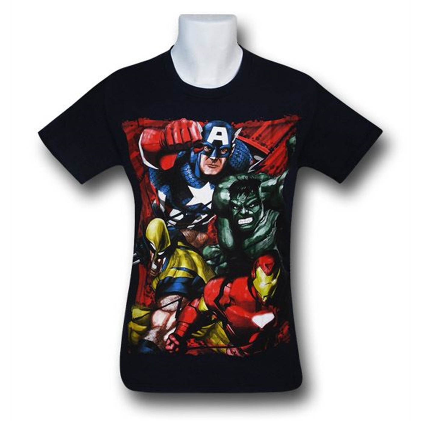 Avengers Crush & Destroy T-Shirt, Blue