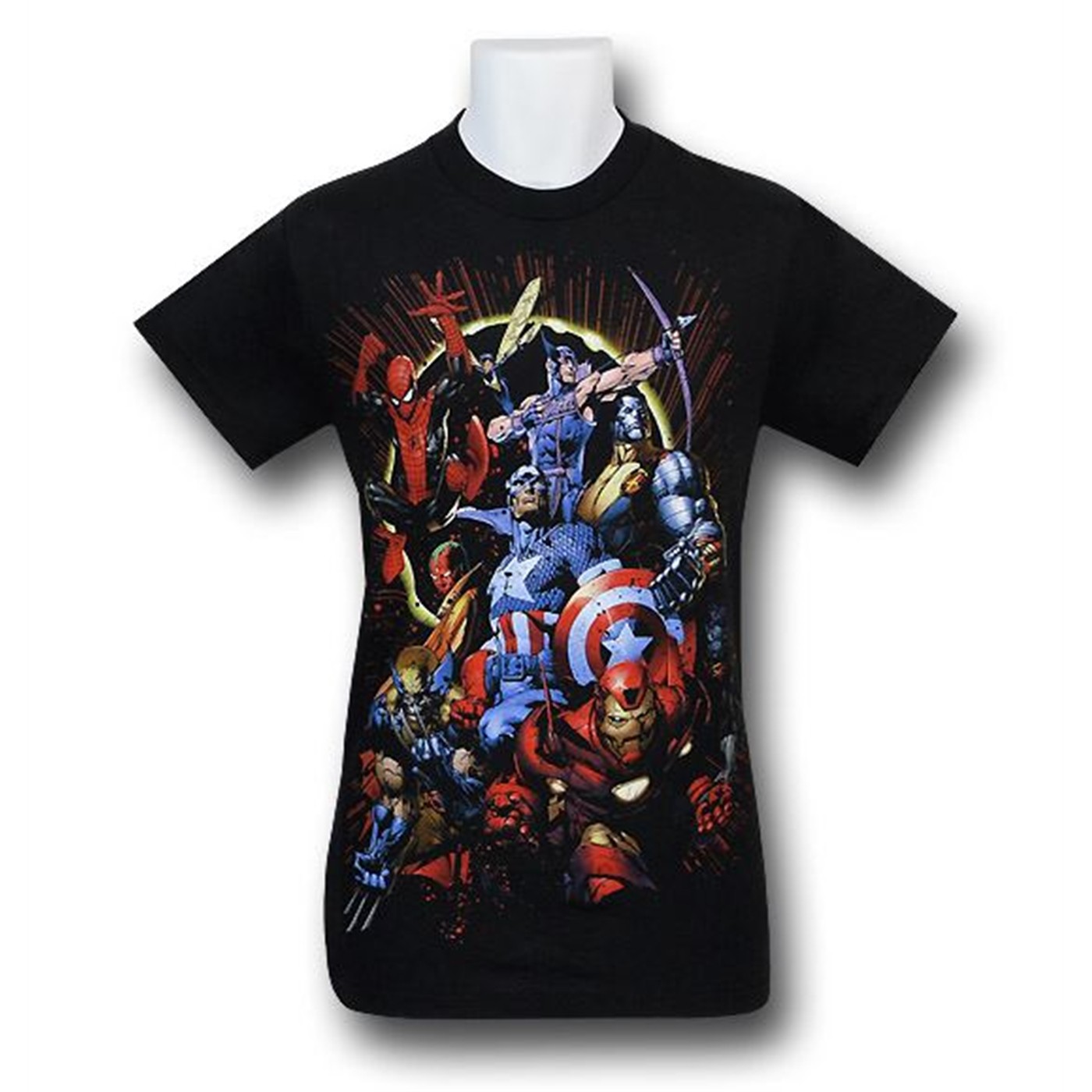 Team Avengers by David Finch T-Shirt, Black