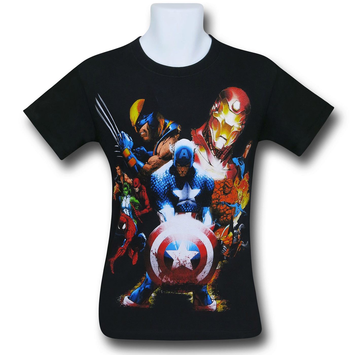 Marvel Civil War by Michael Turner T-Shirt, Black