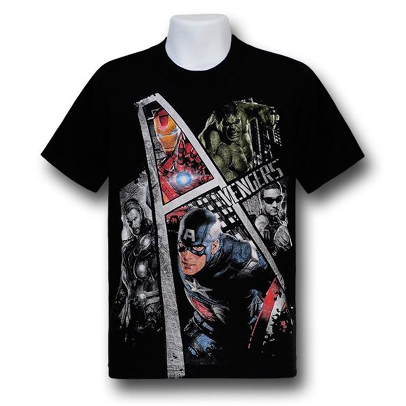 Avengers Kids Movie Heroes A T-Shirt, Black