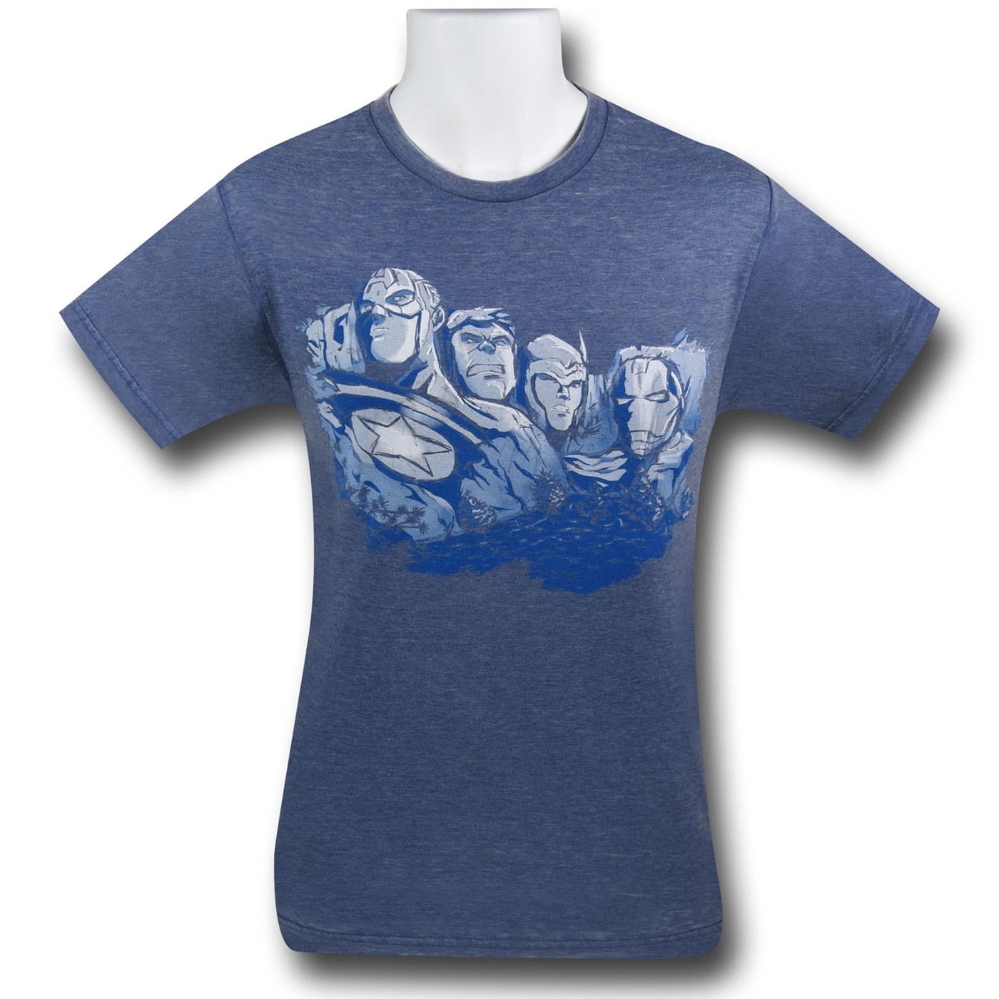Mount Avengers Blue Burnout T-Shirt, Blue