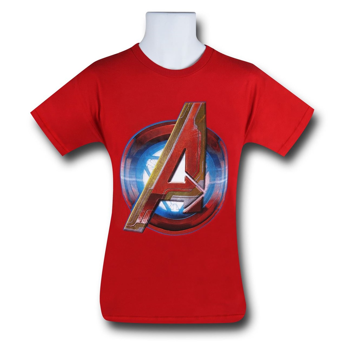 Avengers Iron Man A Symbol T-Shirt, Red