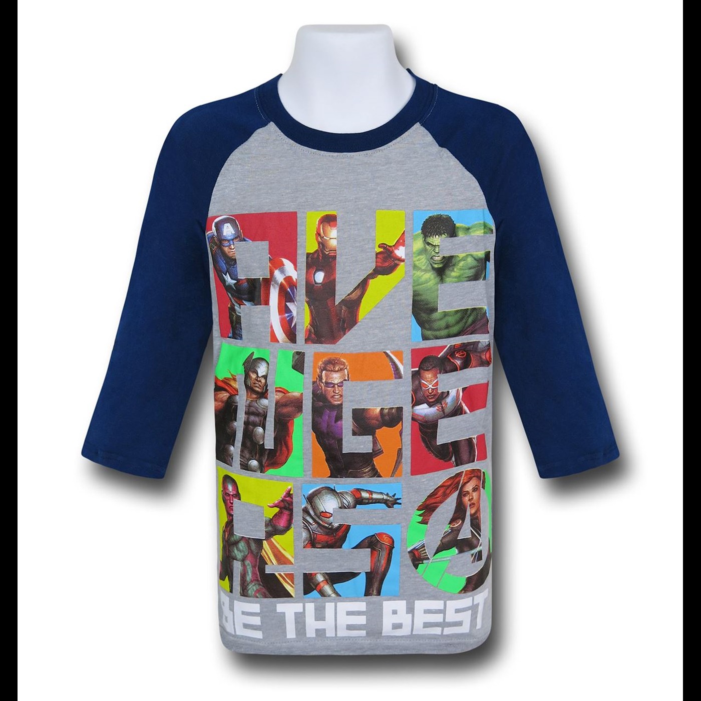 Avengers Best Kids Baseball T-Shirt, Grey