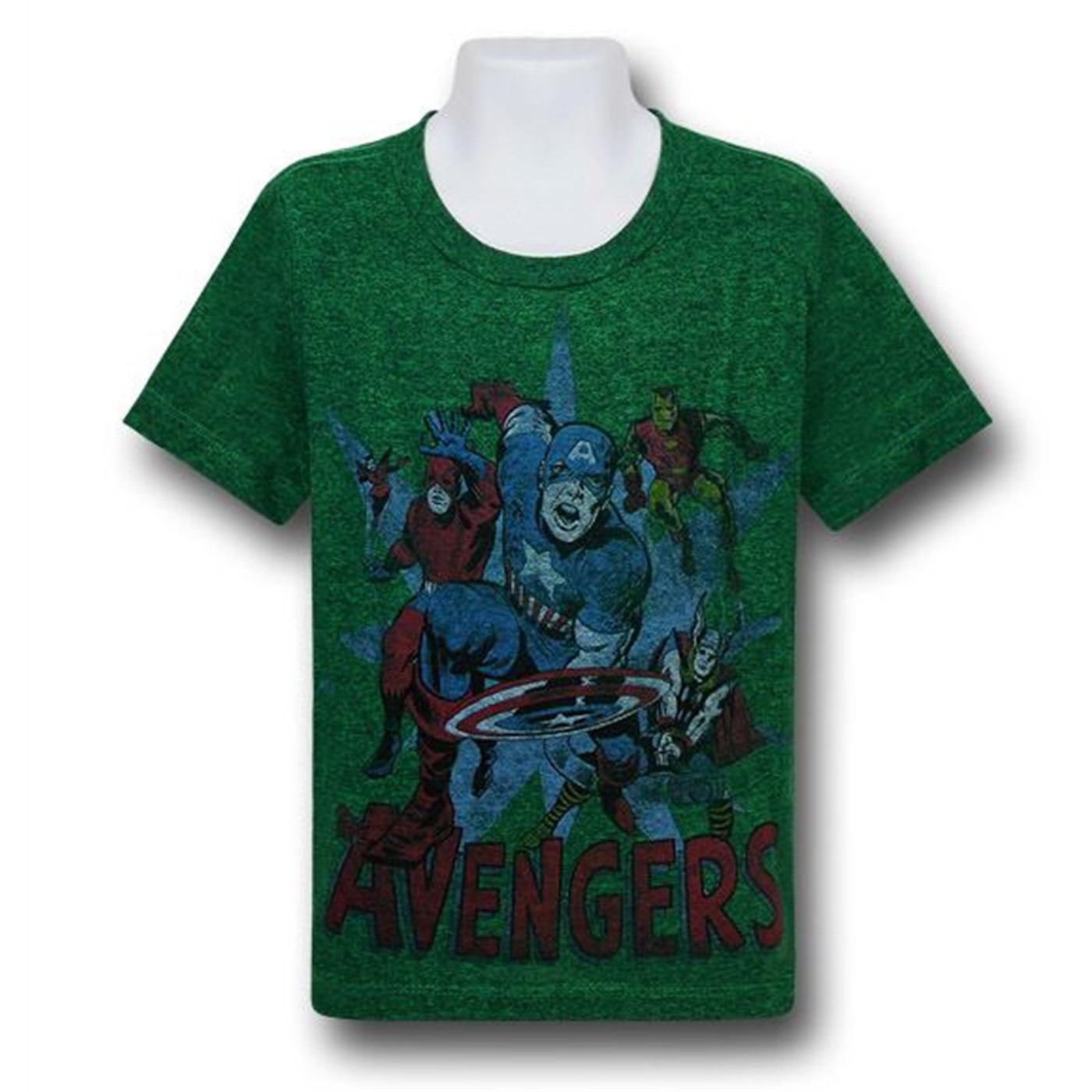 Avengers Charge Kids Red Decco T-Shirt, Green