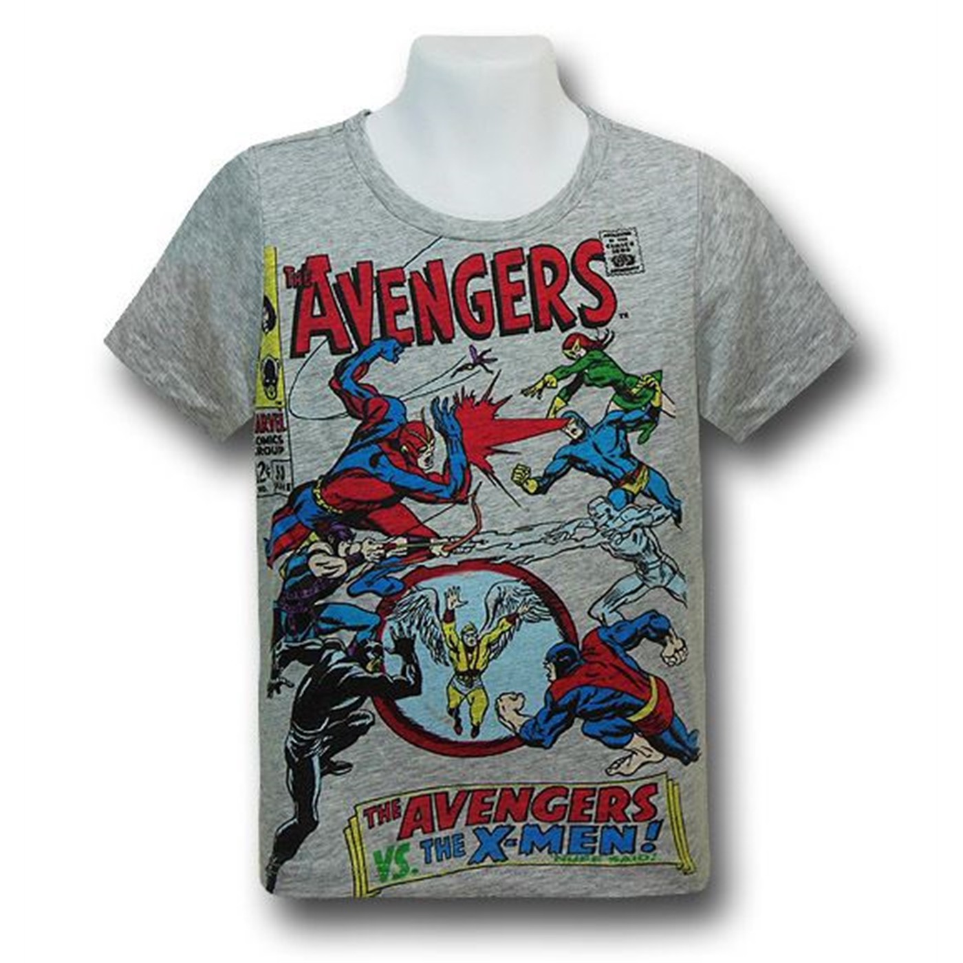 Avenger Vintage Cover Kids 30 Single T-Shirt, Grey