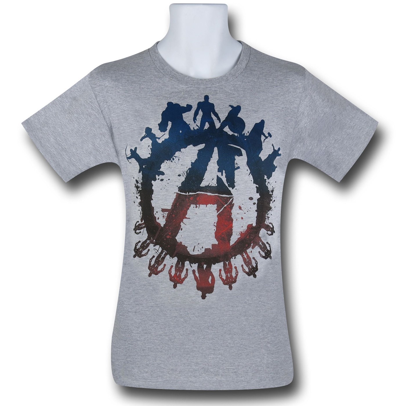 Avengers Good Over Evil T-Shirt, Grey