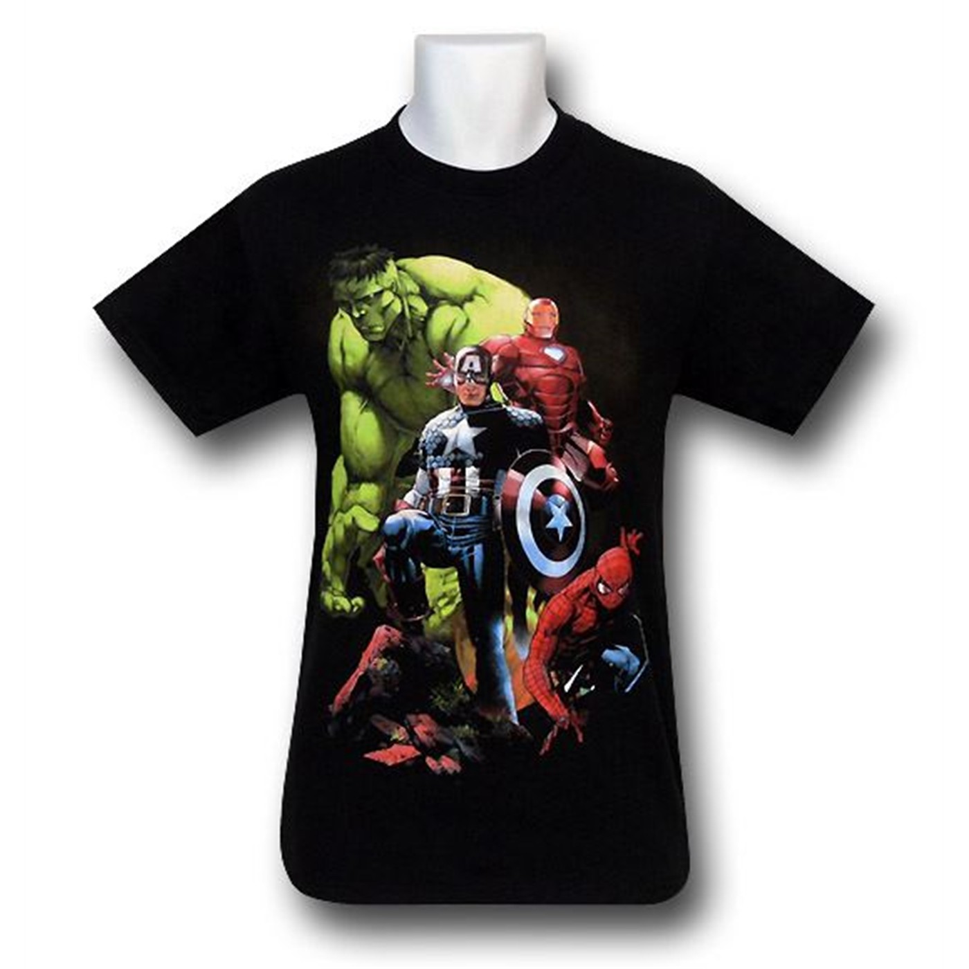 Avengers Hulking Avengers T-Shirt, Black