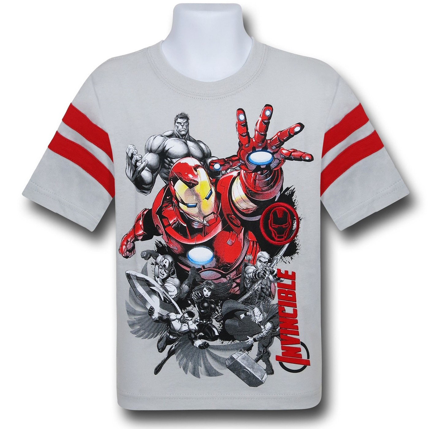 Avengers Iron Man & Friends Kids T-Shirt, Grey