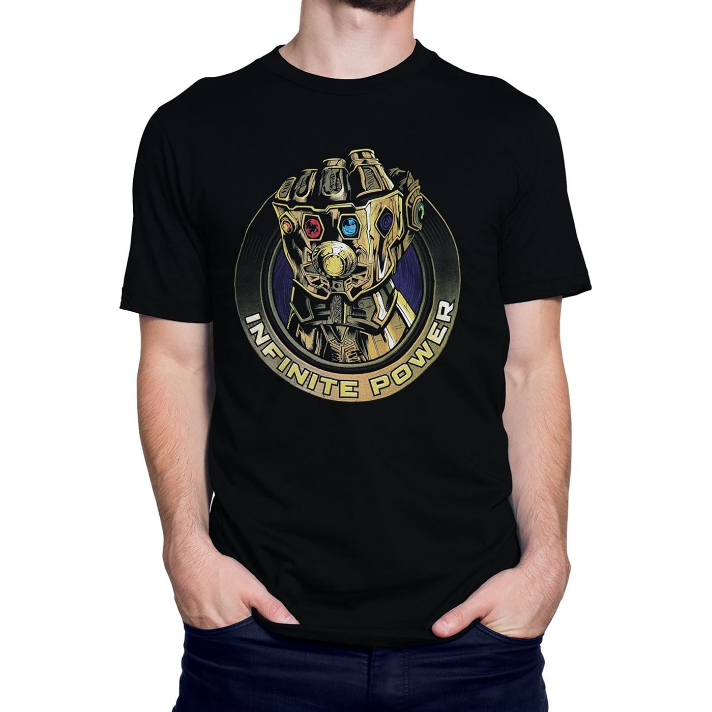 Avengers Infinity War Power Fist Men's Men's T-Shirt, Black