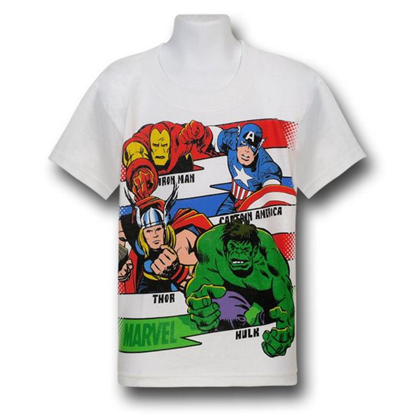 Avengers Kids Hero Bolts T-Shirt, White