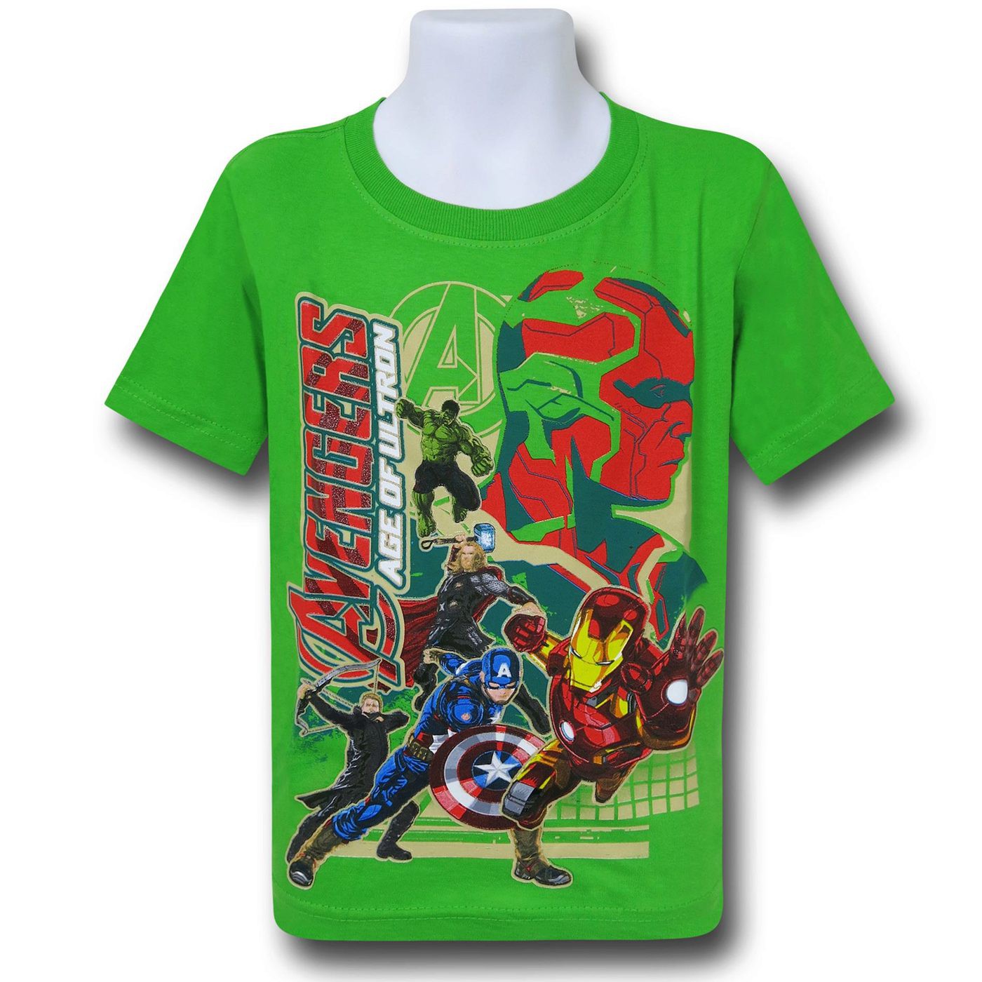 Avengers Age of Ultron Reassembled Kids T-Shirt, Green