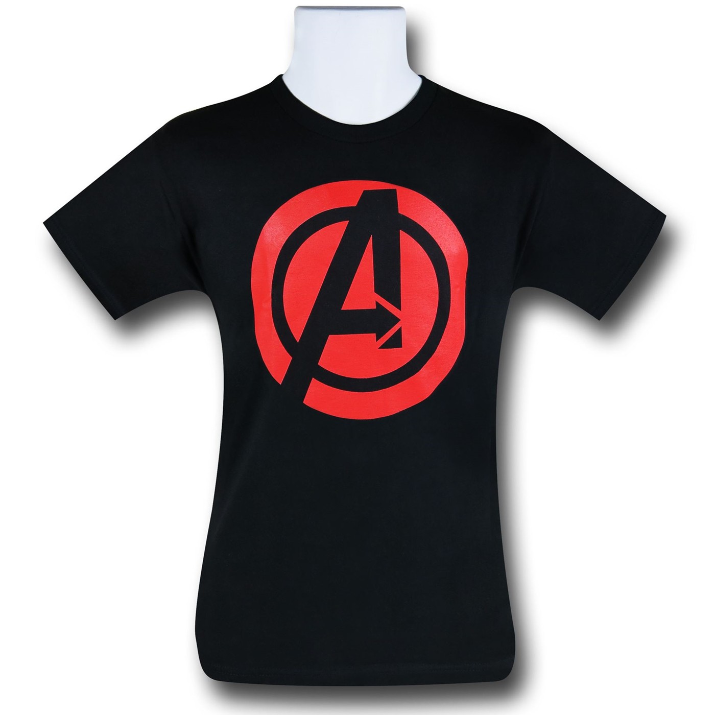 Avengers Age of Ultron Red Symbol T-Shirt, Black