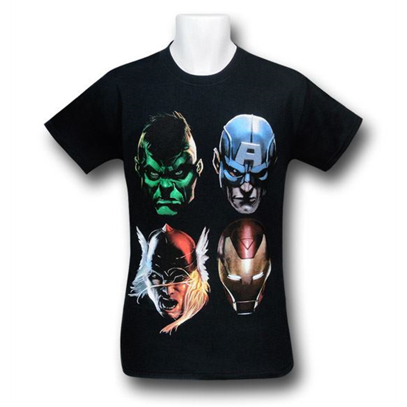 Avengers Stern Head Count T-Shirt, Black