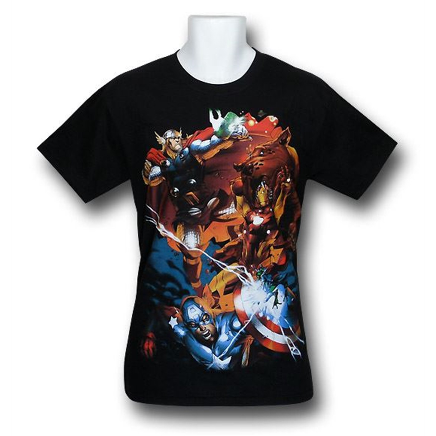 Avengers Vs Pet Avengers T-Shirt, Black